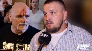 quotTRYING TO FIGHT THE SMALLEST GUY ON THE TEAMquot  OLEKSANDR USYK PROMOTER ON JOHN FURY HEAD BUTT [upl. by Crofton]