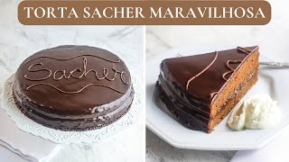 TORTA SACHER DELICIOSA  RECEITA DETALHADA  SACHERTORTE AUSTRÍACA ORIGINAL [upl. by Nelehyram467]