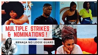 KASSIA WANNI GETS STRIKES LIVE NOMINATIONS BBNAIJA NO LOOSE GUARD BBNAIJA SEASON 9 GLORY ELIJAH [upl. by Lorsung665]