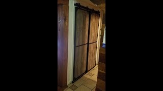 DIY Bypass barn door build and install Part 3 DONE [upl. by Portuna984]