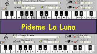 Pideme La Luna  Repiola  Piano electronico 25 [upl. by Towny]