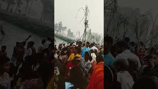 Chhath puja in ghath shortviral [upl. by Bina]