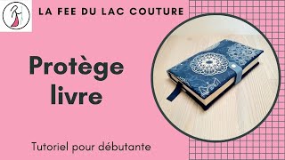 Un protège livre matelassé avec marque page rapide à réaliser et pratique à utiliser [upl. by Conah483]