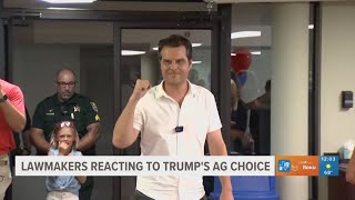 Lawmakers react to Trumps AG nomination Matt Gaetz [upl. by Brenan101]