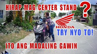 PAANO MAG CENTER STAND NG MOTOR IN EASY WAY [upl. by Ariom]