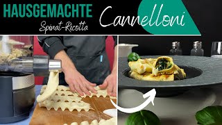 Spinat Ricotta Cannelloni mit dem Pastamaker [upl. by Urania]