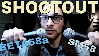 Beta 58a vs SM58  Vocal Mic Shootout and Comparison [upl. by Yro749]