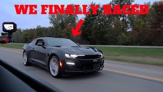 I RACED THE NEW 2019 CAMARO SS VS MY 2018 MUSTANG GT [upl. by Froemming]