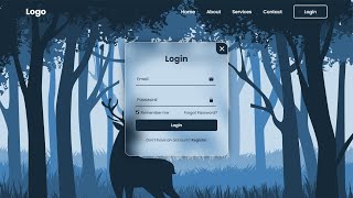 How To Make A Website With Login And Register  HTML CSS amp Javascript [upl. by Ntsyrk]