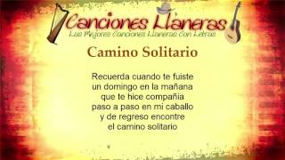 Camino Solitario Francisco Montoya Letra [upl. by Enahsal]