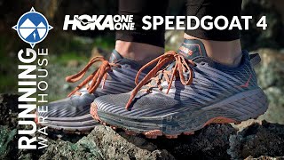 HOKA ONE ONE Speedgoat 4 Review  Top Max Cushion Trail Running Shoe [upl. by Zenitram221]