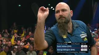 NINE DARTER Scott Waites v George Killington  2023 German Darts Championship [upl. by Holna]