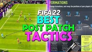 These 4222 CUSTOM TACTICS are the NEW META POST PATCH in FIFA 22  FIFA 22 CUSTOM TACTICS GUIDE [upl. by Rahcir]