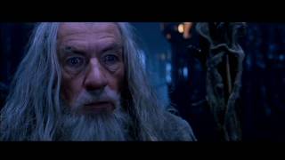 Gandalf vs Saruman HD  Fight Scene from The Fellowship of the Ring [upl. by Hpesoy934]