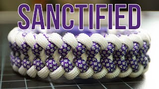 Wide Paracord Bracelet—Sanctified Weave [upl. by Newhall]