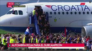 Así recibieron a Croacia tras el subcampeonato [upl. by Jena]