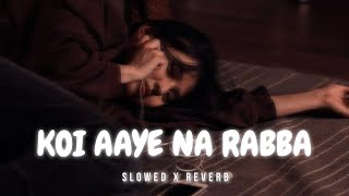 koi aaye naa rabba  Slowed  Reverb © B Praak sad song perfect slowed and reverb [upl. by Eiramadnil]