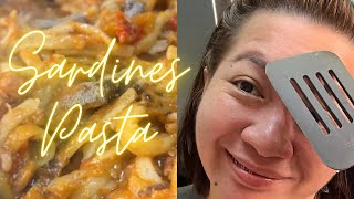 SARDINES TOMATO PASTA food foodlover recipe pasta viral trending viralvideo cooking [upl. by Krystle983]