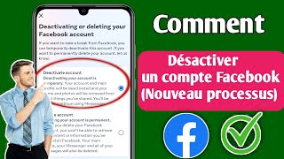 Comment désactiver un compte Facebook nouveau processus  Désactiver un compte Facebook [upl. by Atiuqad463]