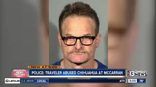 McCarran airport traveler accused of abusing chihuahua [upl. by Enylekcaj104]