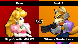 Kona  Peach  vs Brock B  Fox    Winners Quarterfinals [upl. by Mulligan]