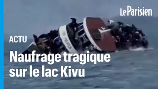 RDC  un bateau surchargé chavire sur le lac Kivu au moins 125 morts [upl. by Naus]