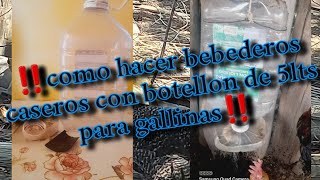 como hacer bebederos caseros para gallinas gallinas youtube chicken granja farming video fyp [upl. by Mazonson581]