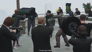 GTA5 The Wrap Up Mission but I messed it up with MODS [upl. by Mehelhteb443]