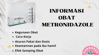 INFORMASI OBAT METRONIDAZOLE 500 mg [upl. by Annahc]