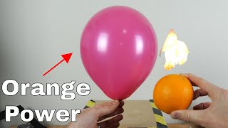 Warning Never Eat an Orange By a Balloon The Orange Oil Experiment [upl. by Laverna]