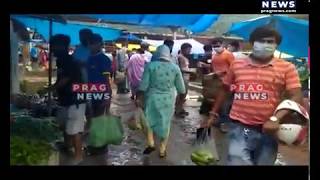 Noonmati market crowded with shoppers as people get involved in panic buying before lockdown begins [upl. by Roti]