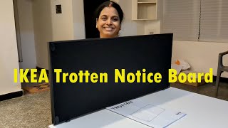 IKEA Trotten Notice Board  Assembly and Fixing on Trotten Table [upl. by Yengac]