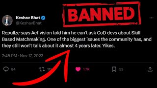 Wow Activision has now BANNED all talks about SBMM [upl. by Assille197]