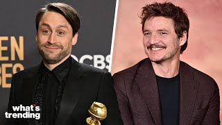 Kieran Culkin Hopes Pedro Pascal Still Likes Him After Golden Globes Speech [upl. by Labaw985]