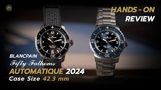 Handson Review นาฬิกา Blancpain Fifty Fathoms Automatique ขนาดใหม่ 42 mm  Auction House [upl. by Cammie]