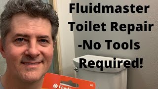 Fluidmaster Toilet Fill Valve RepairNo Tools Required [upl. by Annoit]