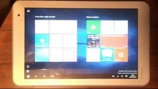 Toshiba Encore 2 WT8B102 Con Windows 10 Enterprise Insider Preview Build 10162 Ita [upl. by Dacia]