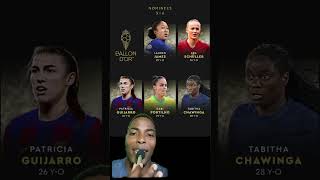 ESTAS FUERON LAS NOMINADAS AL BALÓN DE ORO FEMENINO 2024🏆 [upl. by Wallinga]