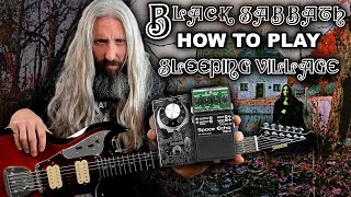 Black Sabbath Sleeping Village Guitar Lesson [upl. by Einhapets]