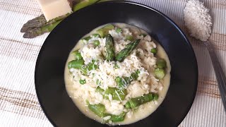 Risotto aux asperges vertes  Recette végétarienne 302 [upl. by Ferdinanda104]