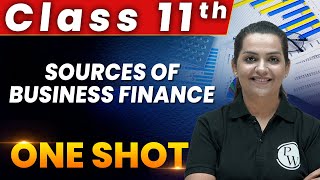 Sources Of Business Finance 1 Shot  Everything Covered  Class 11th  Business Studies 🔥 [upl. by Aisemaj333]