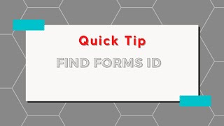 Quick Tip How to find Forms ID to use Group Forms in Power Automate [upl. by Marna]