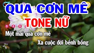 Karaoke Qua Cơn Mê Tone Nữ  Am  Nhạc Sống Beat Mới  Karaoke Tuấn Trình [upl. by Steffen899]