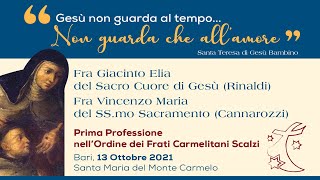 Professioni semplici di Fra Giacinto Elia e Fra Vincenzo Maria [upl. by Cyrilla]