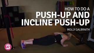 Push up and Incline Push up How To Do A Push up And Incline Push up [upl. by Analla]