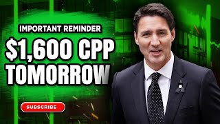 Important Reminder Receive Your CPP 1600 Tomorrow Available for All CPP Recipients amp Seniors 65 [upl. by Ashjian]