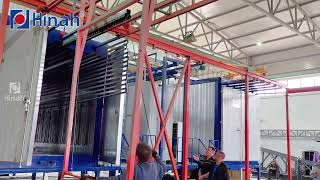 Semiautomatic Powder Coating Line in Russia [upl. by Jyoti]