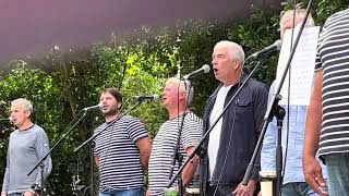 Fisherman’s Friends singing Haul Away Joe at Penlee Park 2024 [upl. by Yditsahc]