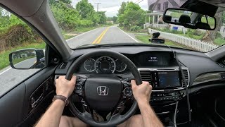 2017 Honda Accord Touring V6  POV Test Drive  060 [upl. by Beeson]