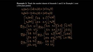 Linear Algebra 55 Dynamical Systems and Markov Chains [upl. by Edita]